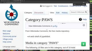 wikisource Tamil python-introduction-pywikibot-PAWS