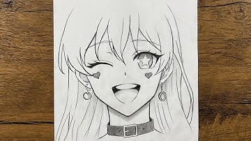 How to Draw a Cute Anime Girl Step by Step | Easy Pencil Drawing Tutorial