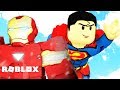 СОБЕРИ СУПЕРГЕРОЯ В ROBLOX ТАЙКОН | Наш первый раз роблокс герои Володя Супермен и Железный Человек