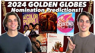 FINAL 2024 Golden Globes Nomination Predictions!!