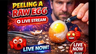 LIVE: Oddly Satisfying Raw Egg Peeling ASMR… I Was NOT Ready for This 😳