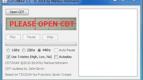 How To Use CDT2WAV 1.5. Amstrad CPC 464 Tape Image To Audio Cassette