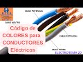 Código de Colores para trabajar con Conductores Eléctricos  ELECTROTEMA 20🔌💡🔦😃