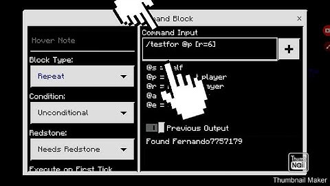 How to use the ( [testfor command block tutorial in minecraft pe