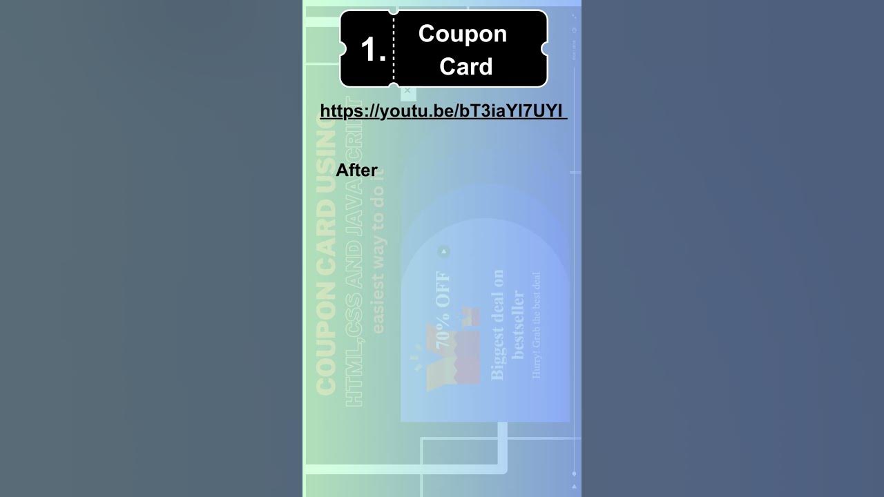 On Loading Webpage Popup Coupon Offer Card using JS | HTML | CSS #js # ...