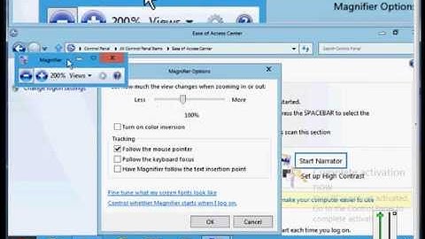 How to use all the magnifier options in Windows 8
