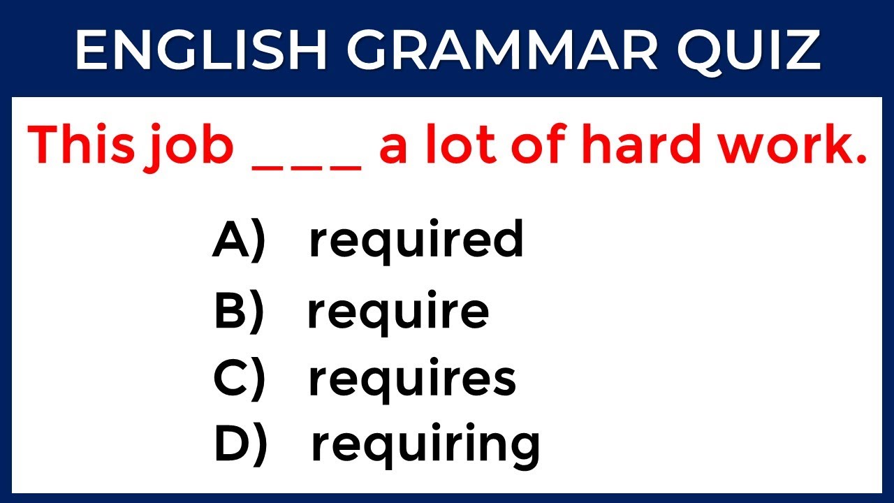 Mixed English Grammar Quiz: CAN YOU SCORE 35/35? #challenge 86
