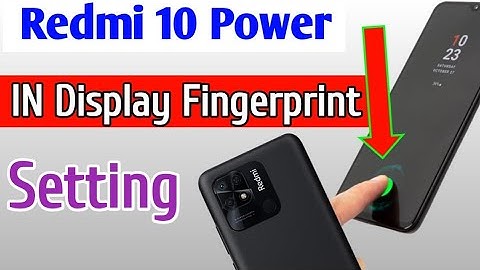 redmi 10 power me in display fingerprint lock setting | how to set in display lock in Redmi 10 power