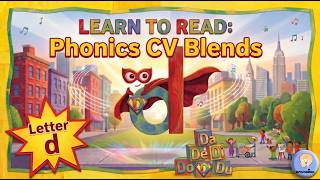 Learn to Blend Sounds Letter D! | da de di do du | Phonics for Kids