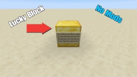Minecraft Lucky Block No Mods Tutorial