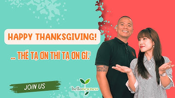 Cám ơn gì trong dịp lễ Tạ Ơn - Lời ngỏ