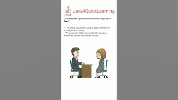 What is static keyword in Java #java #static #keywords #interviewquestions #java4quicklearning