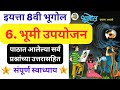 स्वाध्याय भूमी उपयोजन। वर्ग आठवा भूगोल । std 8 इयत्ता आठवी। class 8 bhugol Swadhyay bhumi upyojan