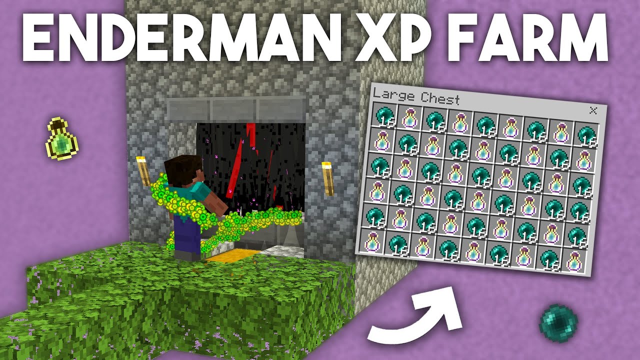 Enderman XP Farm - Minecraft 1.19 Tutorial 