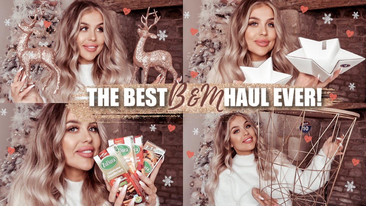 THE BEST B&M *CHRISTMAS* HOME DECOR HAUL EVER 2019!! Gemma Louise Miles