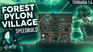 Forest Pylon Village Speed Build Part 1 Terraria 1.4