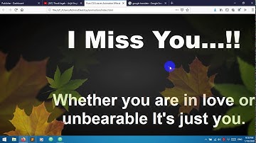 Leaf Animation....uses html and css.