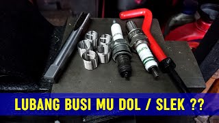 Recoil Helicoil Thread Repair Pro M6 M8 M5 M10 Alat Mobil Motor Ulir Kit Insert Busi Untuk Baut Benang