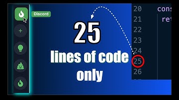 [ASMR CODING]  - Side Navbar like Discord - 25 lines of code - No Talking