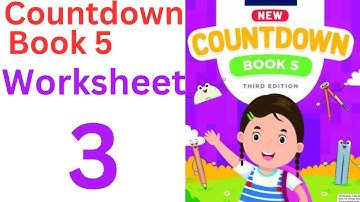 worksheet class 5| Worksheet 3|countdown book 5 Worksheet 3 | class 5 worksheet 3@ytacademy198