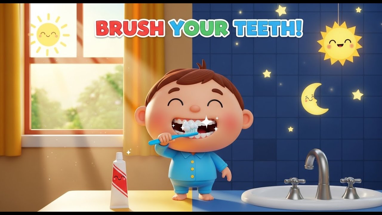 Brush Your Teeth Morning & Night | Healthy Habits Song by DodoVerse for Kids