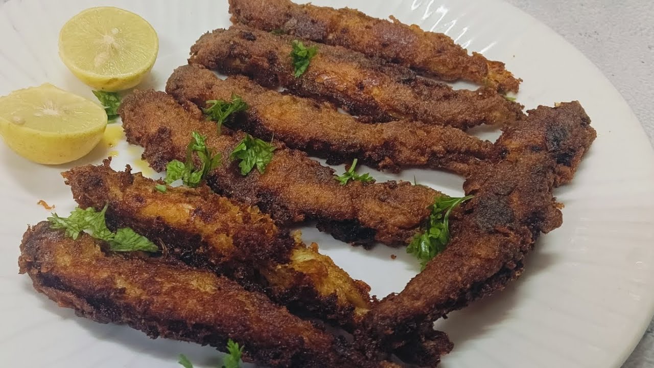 Crispy And Tasty Bombil Fry | Bombay Duck Fish Fry Recipe | Bombil Fry ...