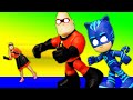 Incredibles 2 the Tiny Assistant Saves Hypnotized PJ Masks and Paw Patrol