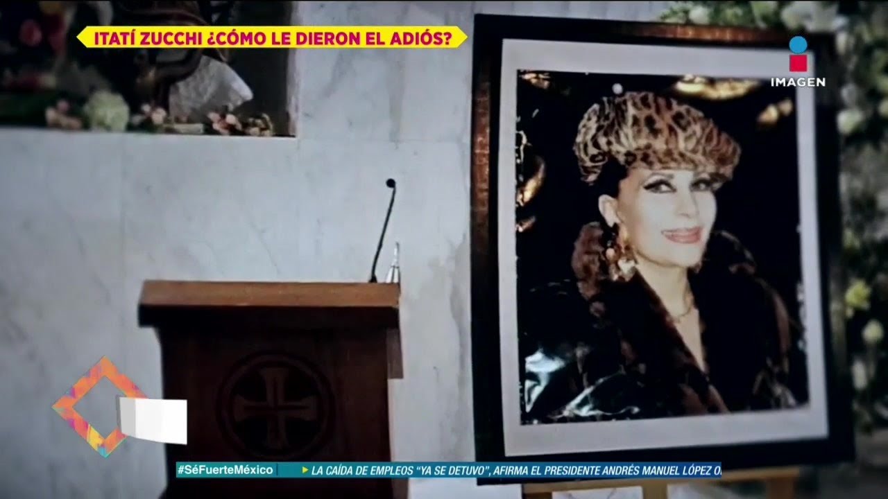 Itatí y Roberto Cantoral Jr. dan último adiós a su mamá, Itatí Zucchi | De Primera Mano