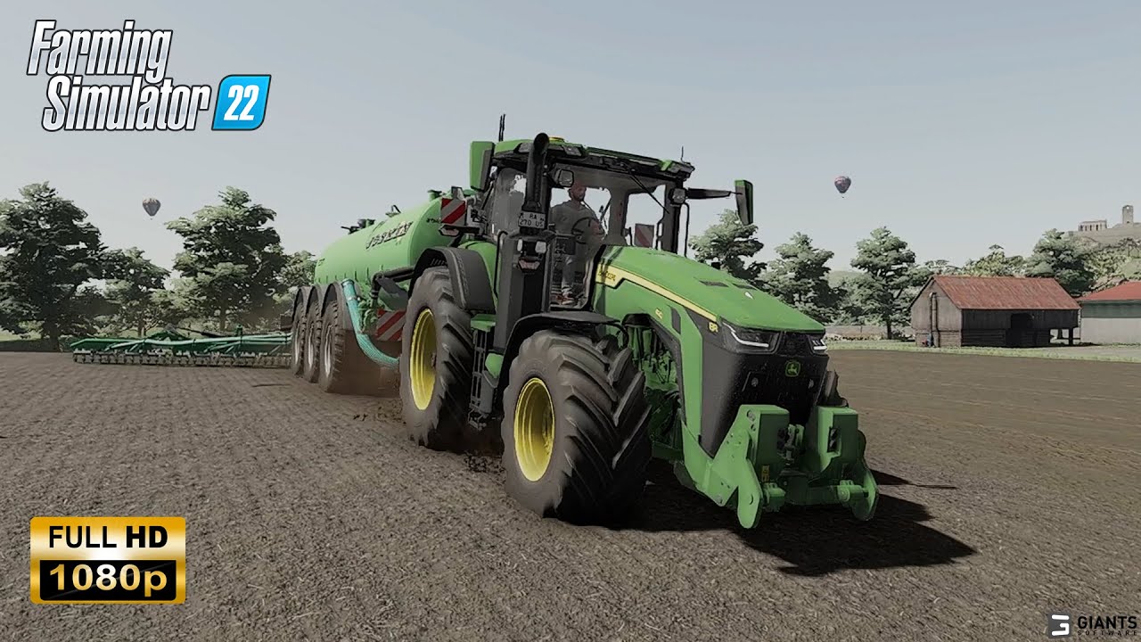 | FS22 John Deere 8R 410 Epandage de lisier | Ultra Graphics Gameplay |
