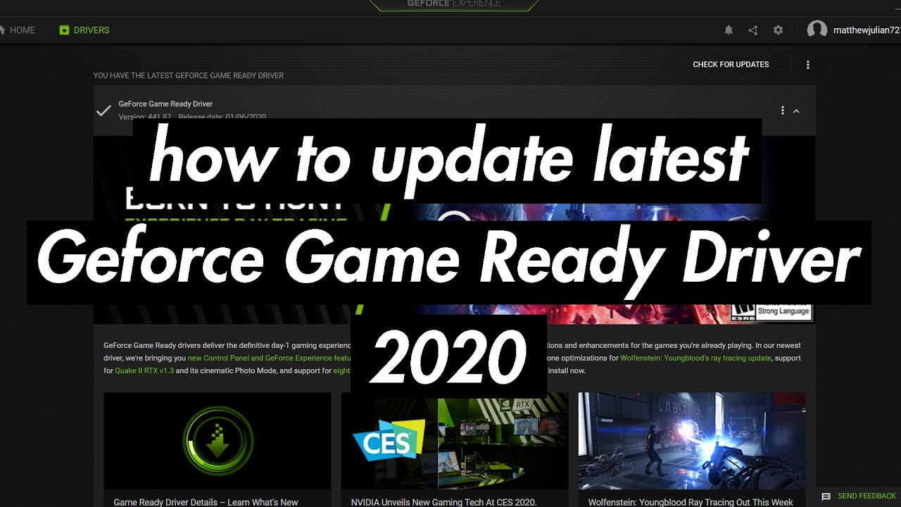 nvidia geforce driver update