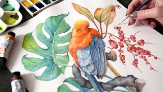 The Secret to Beautiful Watercolor Feathers