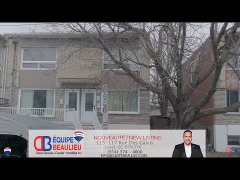 NOUVEAUTÉNEW LISTING  115–117 Av. de Galais, Laval (Laval-des-Rapides)MLS 24078420