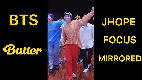 BTS BUTTER JHOPE FOCUS FANCAM MIRRORED DANCE PRACTICE