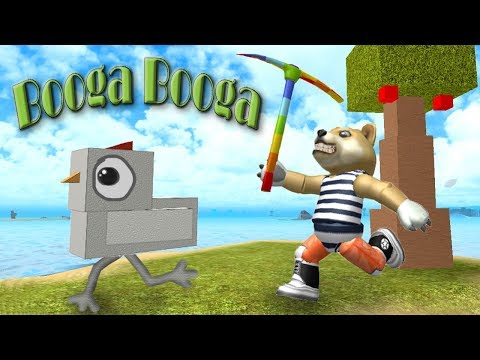 видео: Booga Booga #1 выживание, лайфхак, первые попытки попасть на летающий остров