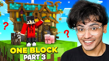 BUILDING A HOUSE IN MINECRAFT ONE BLOCK #3