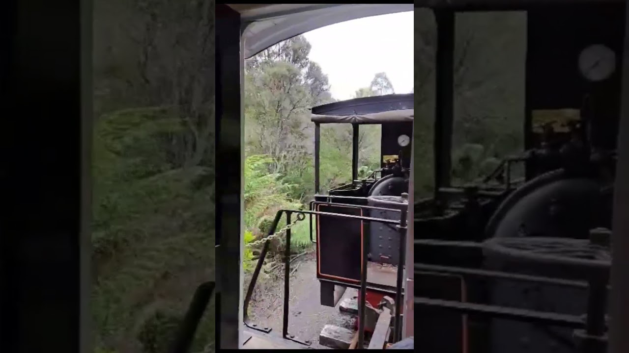100 year old Steam Train, Wee Georgie Wood, Tullah, Tasmania. 