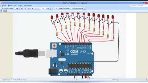 Apagado y encendido de leds controlados con if y for, en arduino