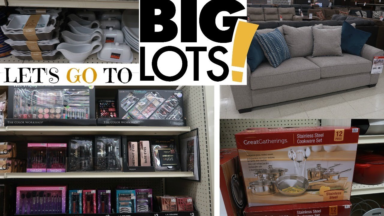 Big Lots Shopping Makeup Sets Kitchen Goods Furniture Youtube