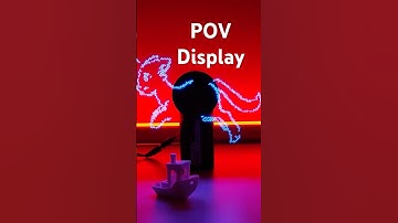 DIY POV Display with ESP32! Floating text magic in the air! 💡🚀 #Arduino #shorts