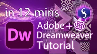 Dreamweaver - Tutorial for Beginners in 12 MINUTES!  [ +ChatGPT ] screenshot 4