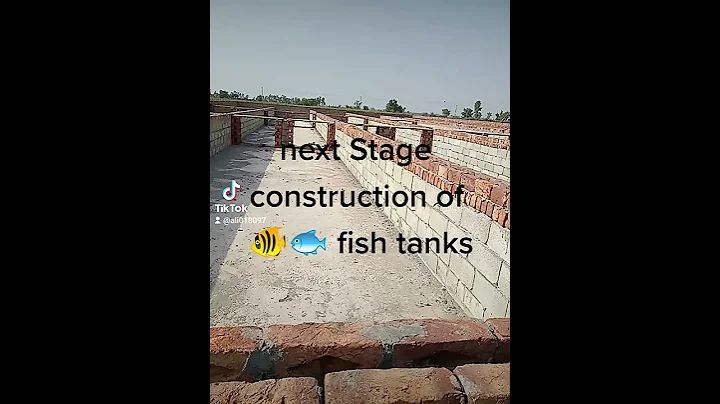 Fresh water fish farming construction of cement ta...