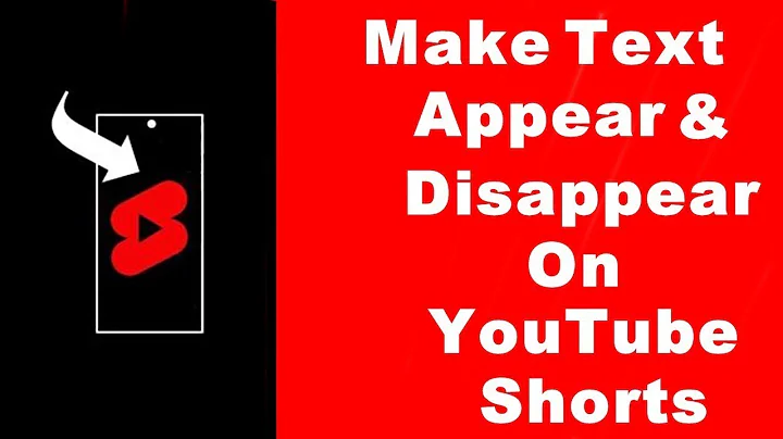 How To Make Text Appear And Disappear At Different Times On YouTube Shorts