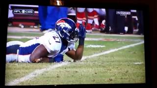 Knowshon Moreno Army Crawling against Chiefs (Includes Crying Footage)
