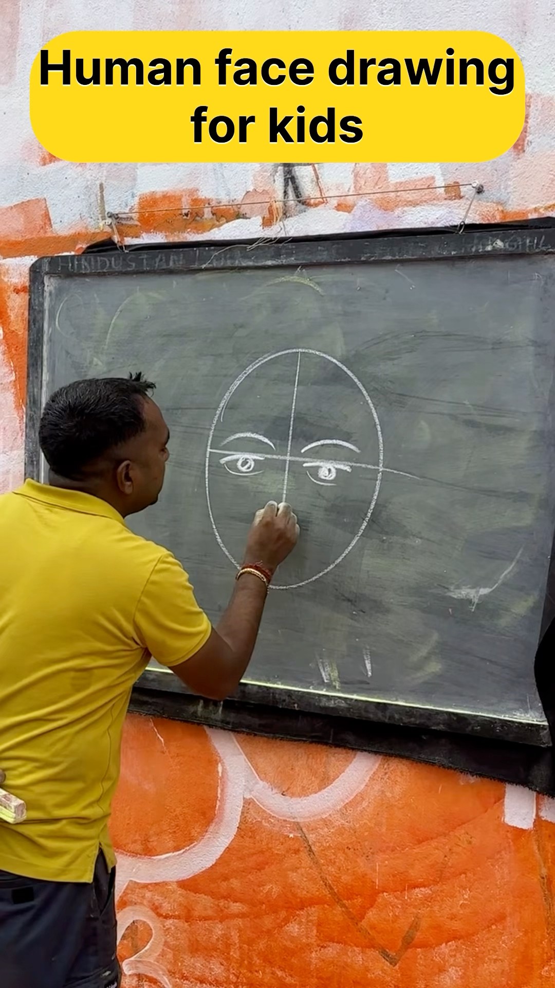 Human face drawing easy tricks for beginners #art #shorts #learning