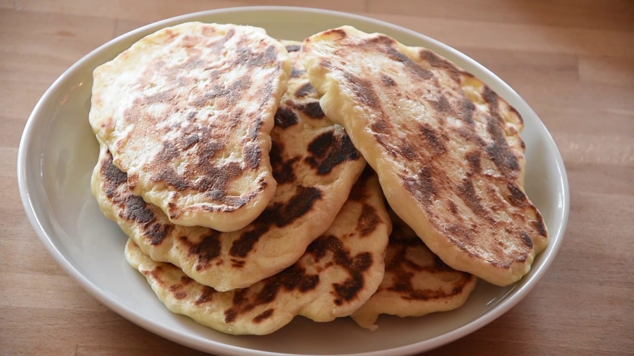 Naan Brot (indisches Fladenbrot) ganz einfach selber zubreiten - YouTube