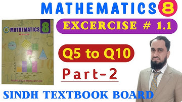 Exercise 1.1 || Q1 to Q5 || Class 8 | Sindh text book board || Qualified World