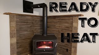 Wood Stove Install- Stove Pipe And First Fire