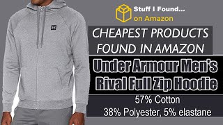 https://amzn.to/2Wd6DA3 Under Armour Men's Rival Fleece Full Zip Hoodie