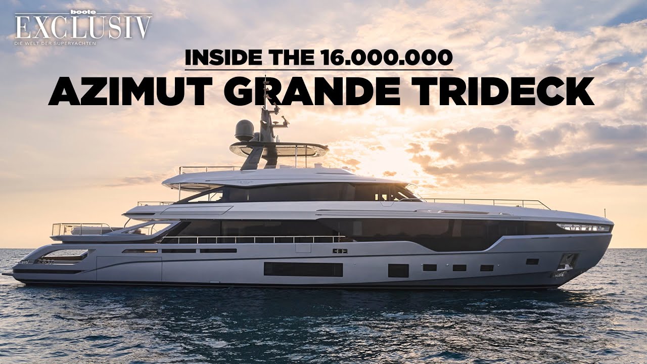 Inside the €16 MILLION Euro SUPERYACHT Azimut Grande Trideck