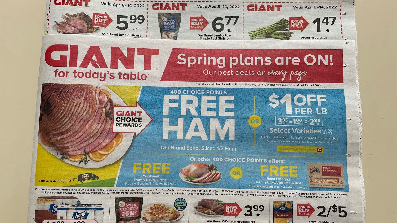Giant (Stop and Shop/ Martin's) Ad 